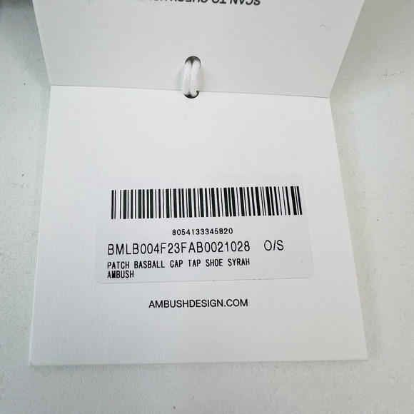 AMBUSH Patch Baseball Cap Hat Black OS Adjustable‎ - Picture 9 of 13